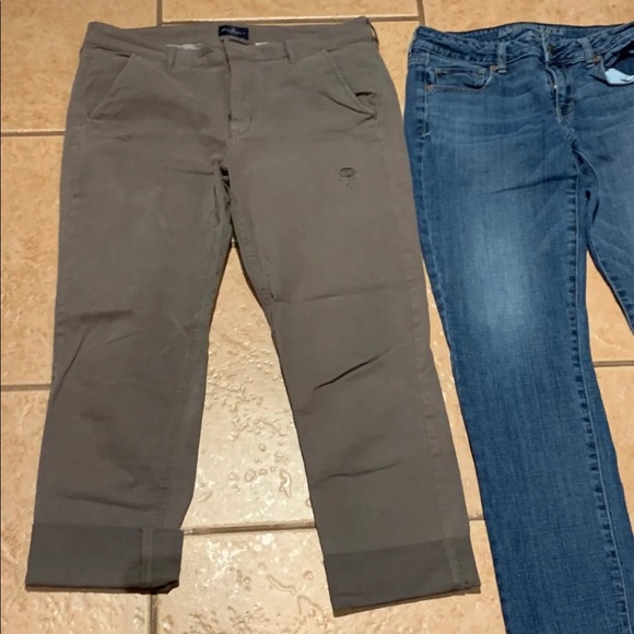 2 american Eagle Jeans sz 10 tomboy denim - Picture 2 of 11